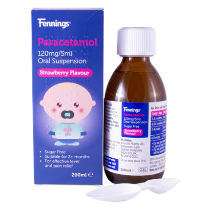 Paracetamol Suspension 120mg/5ml 70ml S/berry