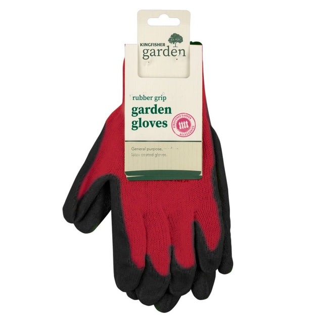 Kingfisher Rubber Grip Garden Gloves Large