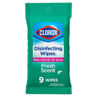 Clorox Disinfecting wipes Fresh Scent 9pk