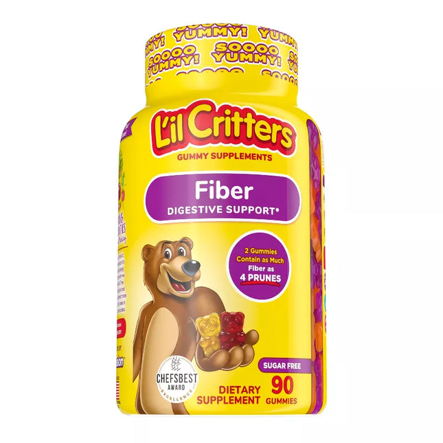 L'il Critters Fiber Digestive Support Gummies Sugar Free  90's