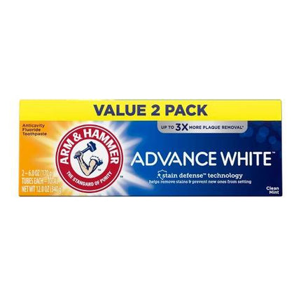 Arm & Hammer Advance White Value 2pk x 6.oz