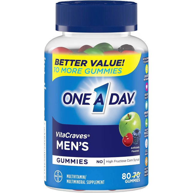 One A Day Men's Multivitamin Gummies 80ct