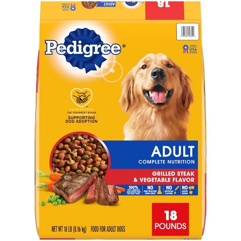 Pedigree Adult Dog Complete Nutrition Grilled Steak 18lbs