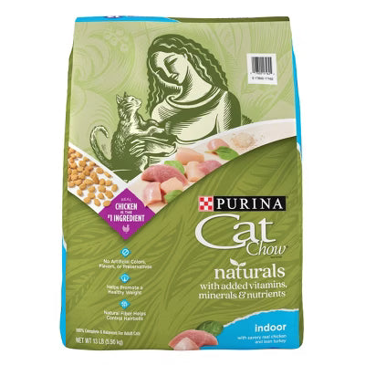 Purina Cat Chow Chicken Indoor Adult Dry Foods 1Lb