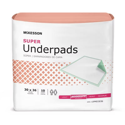 Mckesson Super Underpads 30 x 36in 10ct