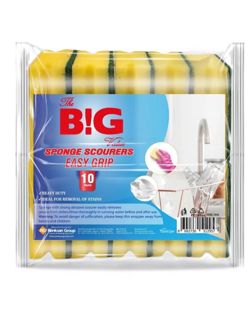 The Big Value Easygrip Scourers 10pk (Single)