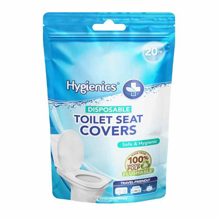 Hygienics Disposable Toilet Seat Covers 20pk