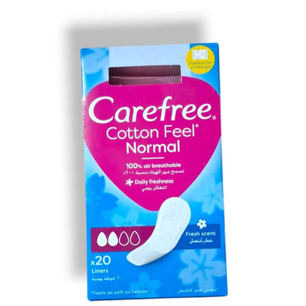 Carefree Panty Liners Cotton Unscented 20's