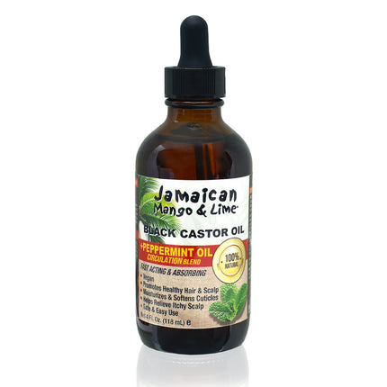 Jamaican Mango & Lime Black Castor Oil Peppermit Oil 4oz