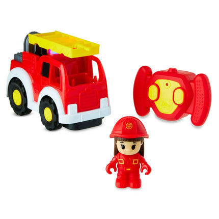 Kid Connection RC Fire Truck with Lights & Firefighter Figure 3+