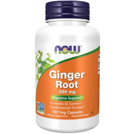 NOW Ginger Root 550mg Caps 100