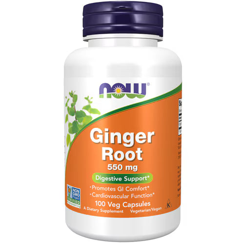 NOW Ginger Root 550mg Caps 100
