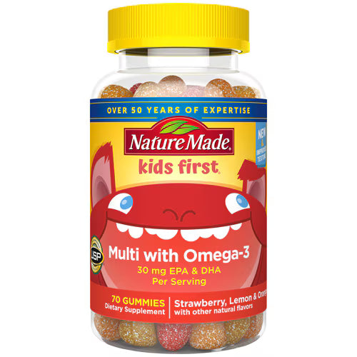 Nature Made Kids First Multi W Omega -3 70's