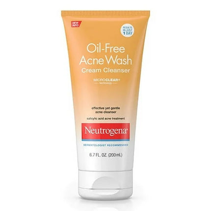 Neutrogena Cream Cleanser Oil Free Acne Wash 200ml