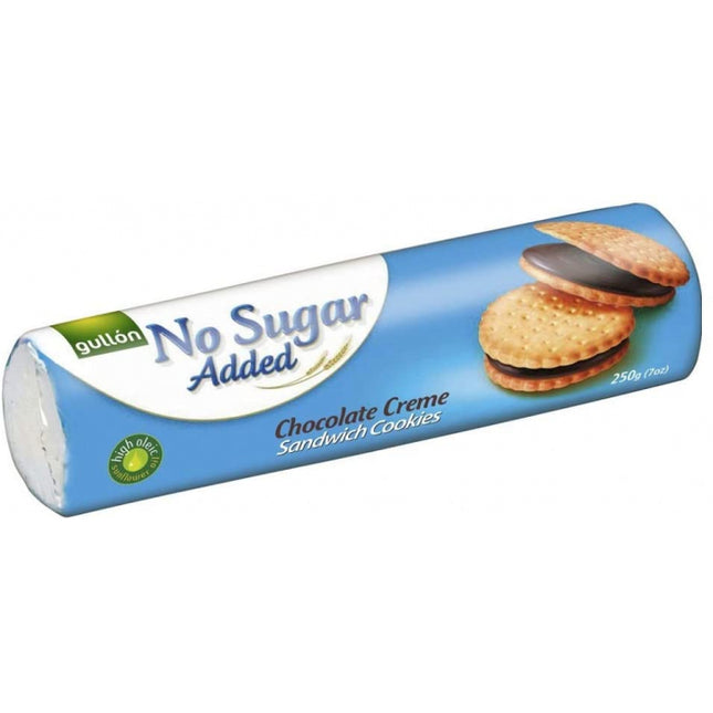 Gullon Sugar Free Chocolate Cream Sandwich Cookies 250g