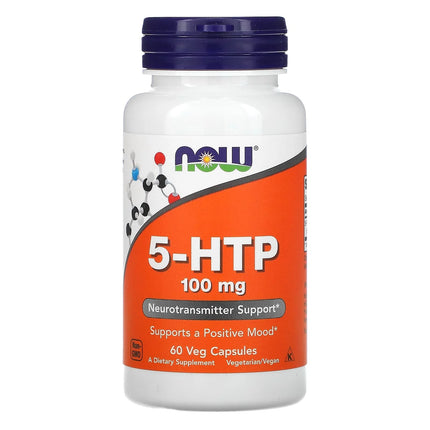 NOW 5-HTP 100mg Veg Capsules 60's