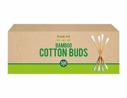 Simply Soft Biodegradable Bamboo Cotton Buds 500pk