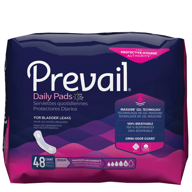 Prevail Bladder Control Incontinence Pads 48ct