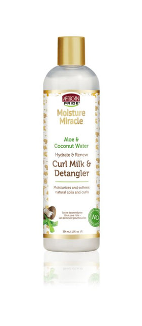 African Pride Moisture Miracle Curl Milk & Detangler 12oz