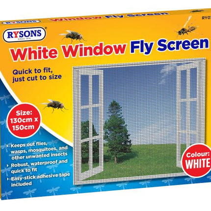 Rysons White Window Fly Screen 130cm x 150cm