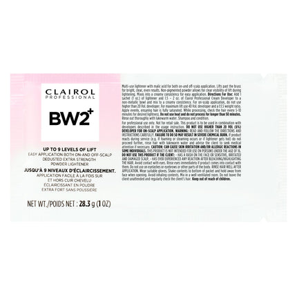 Clairol BW2+ Powder Bleach Packette 1oz