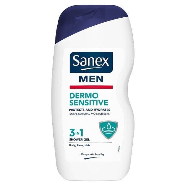 Sanex Men Dermo Sensitive 3in1 Shower Gel 500ml