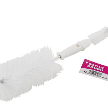 White Double Ended Bottle Brush