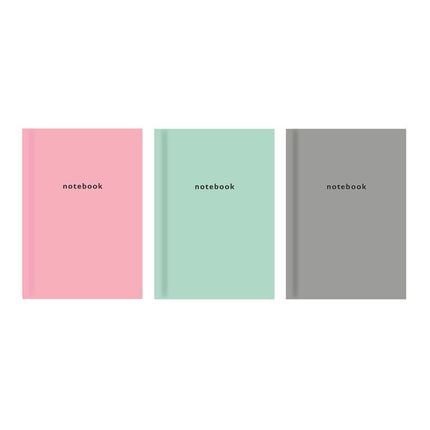 Just Stationery A5 Pastel Hardback Ruled Notebook T6797