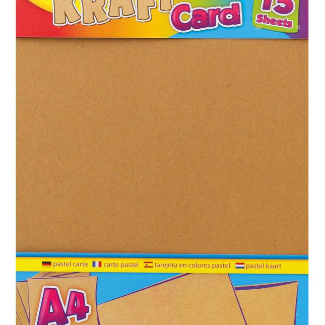 Art Box  Kraft Card 15 Sheets