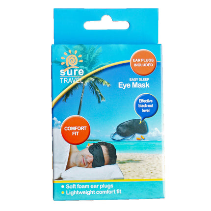 Sure Travel Eye Mask & Ear Plug Set