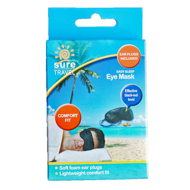 Sure Travel Eye Mask & Ear Plug Set