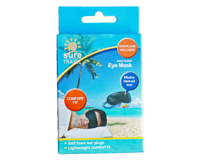 Sure Travel Eye Mask & Ear Plug Set