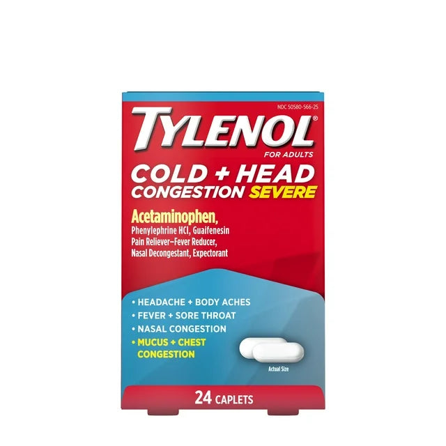 Tylenol Cold & Flue Severe Caps 24's