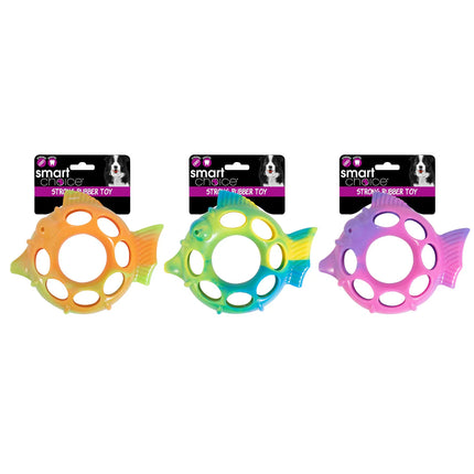 SMART CHOICE STRONG RUBBER FISH TOY ASSTS COLOURS