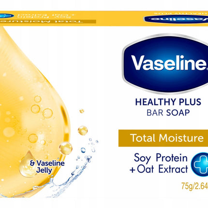 Vaseline Healthy Plus Bar Soap Soy & Oat 75g