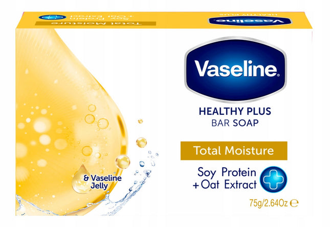 Vaseline Healthy Plus Bar Soap Soy & Oat 75g
