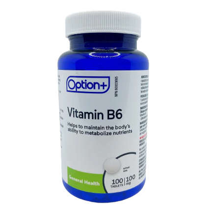 Option+ Vitamin B6 100mg Tab 100's