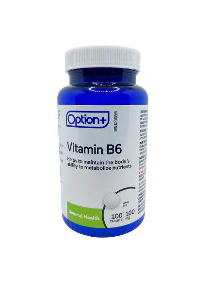 Option+ Vitamin B6 100mg Tab 100's