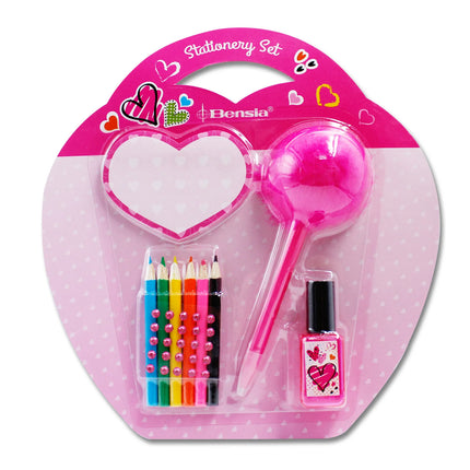 Bensia Stationery Set with Nail Polish
