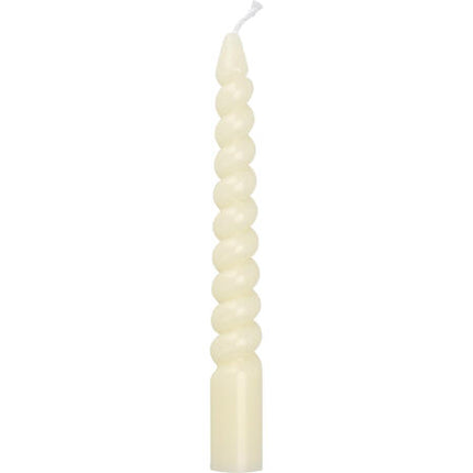 Mini Twisted Candles Cream