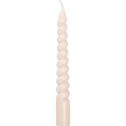Mini Twisted Candles Pale Pink 10's