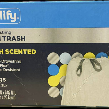 Simplify Fresh Scented Garbage Bags White 40ct