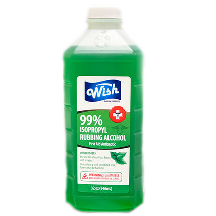 Wish Rubbing Alcohol Wintergreen  99% 32oz