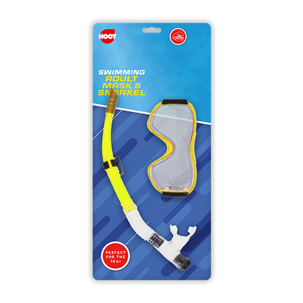 Hoot Adult Swimming Mask & Snorkel Set