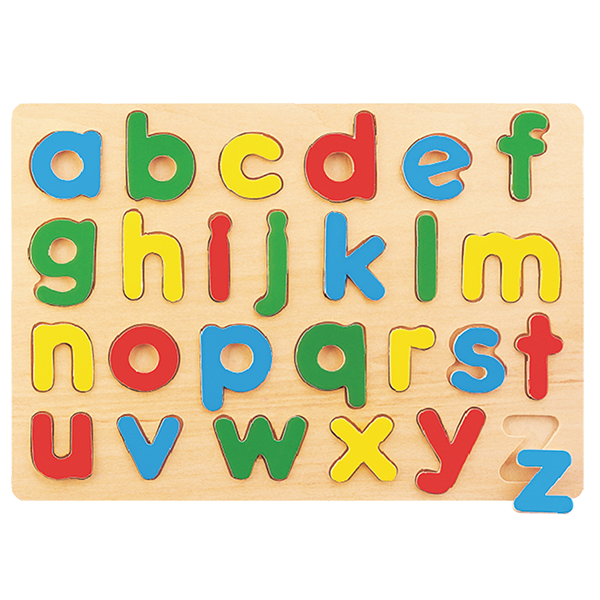 Wooden Puzzle Lower Case Letters A-Z