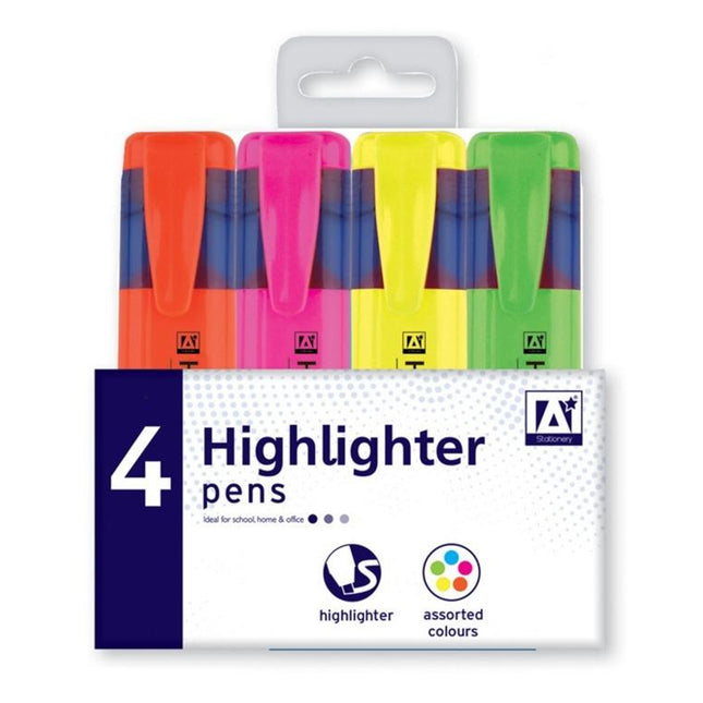 Highlighter Pens 4pk