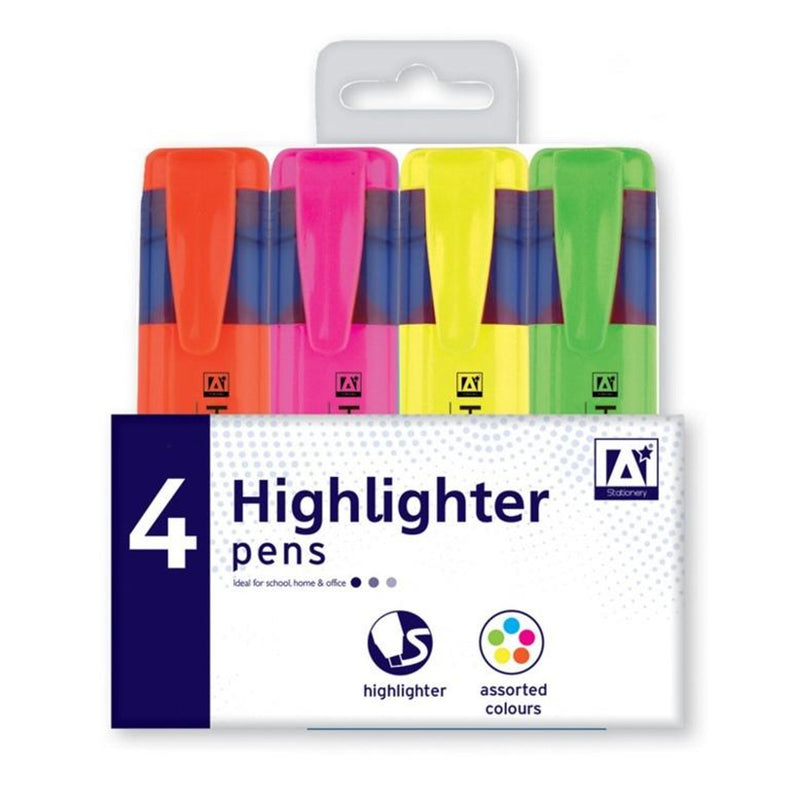 Highlighter Pens 4pk