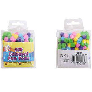 Artbox Coloured Pom Poms 2.5cm 40 Pack