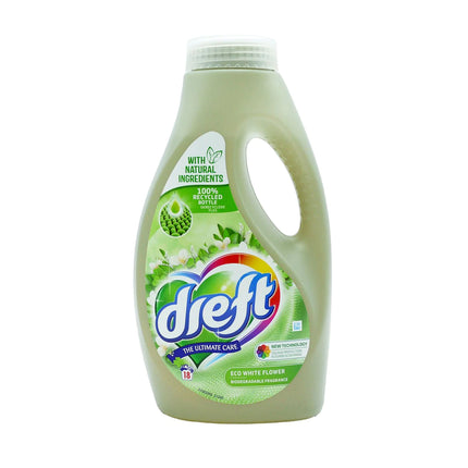 Dreft Laundry Liquid Eco White Flower Wash 990ml