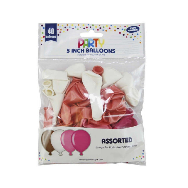 Eurowrap Balloons Pink 40 pk